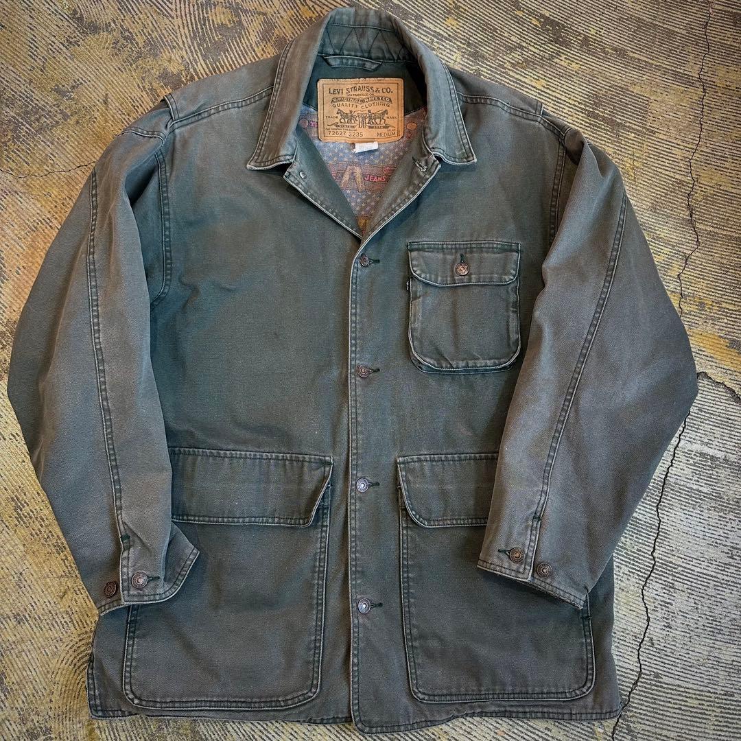 希少 リーバイス ダックジャケット モスグリーン ビンテージ M