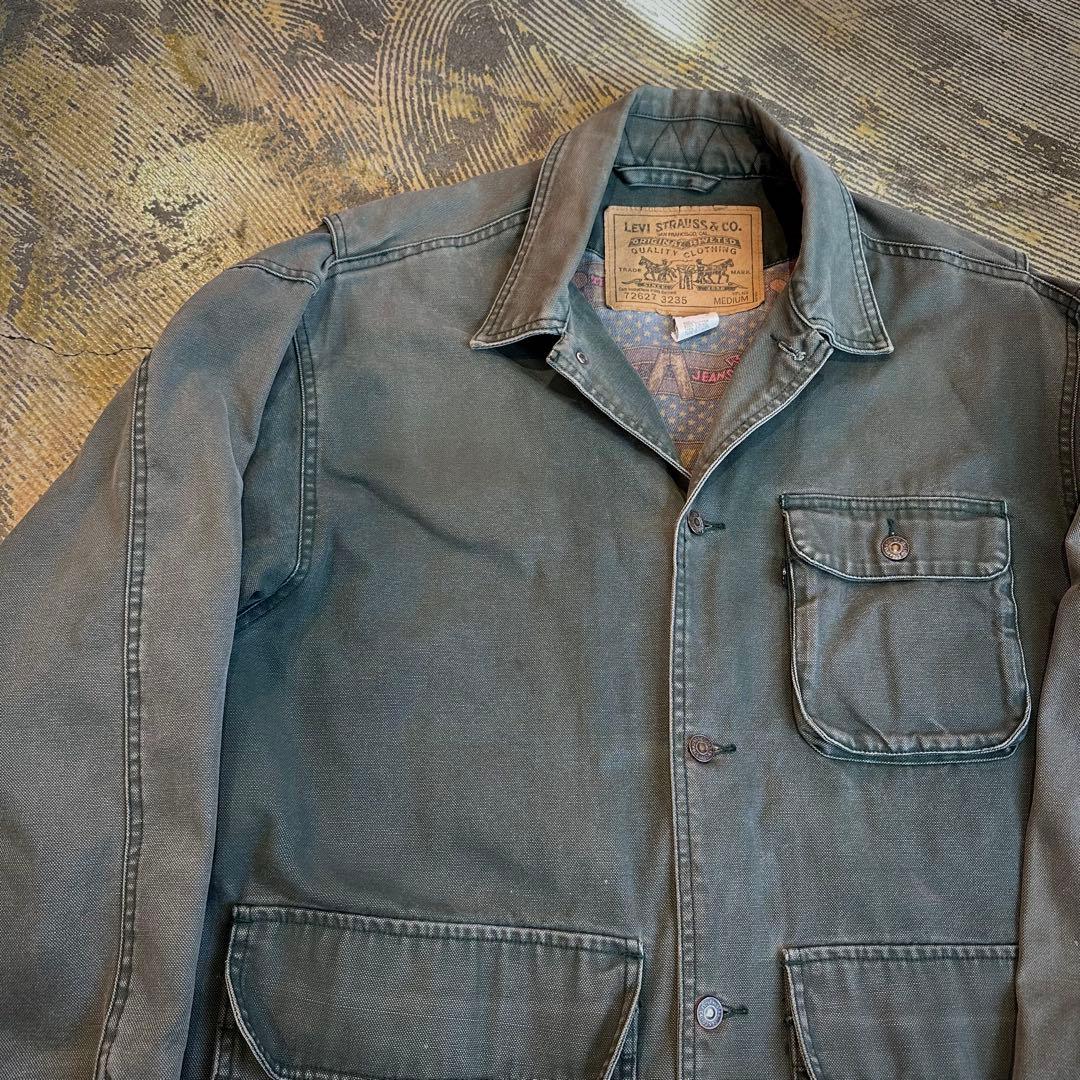 希少 リーバイス ダックジャケット モスグリーン ビンテージ M