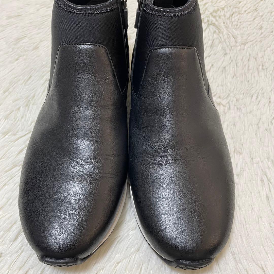 極美品✨ペダラ asics ハイカットスニーカー　ソックスブーツ型　23.5cm