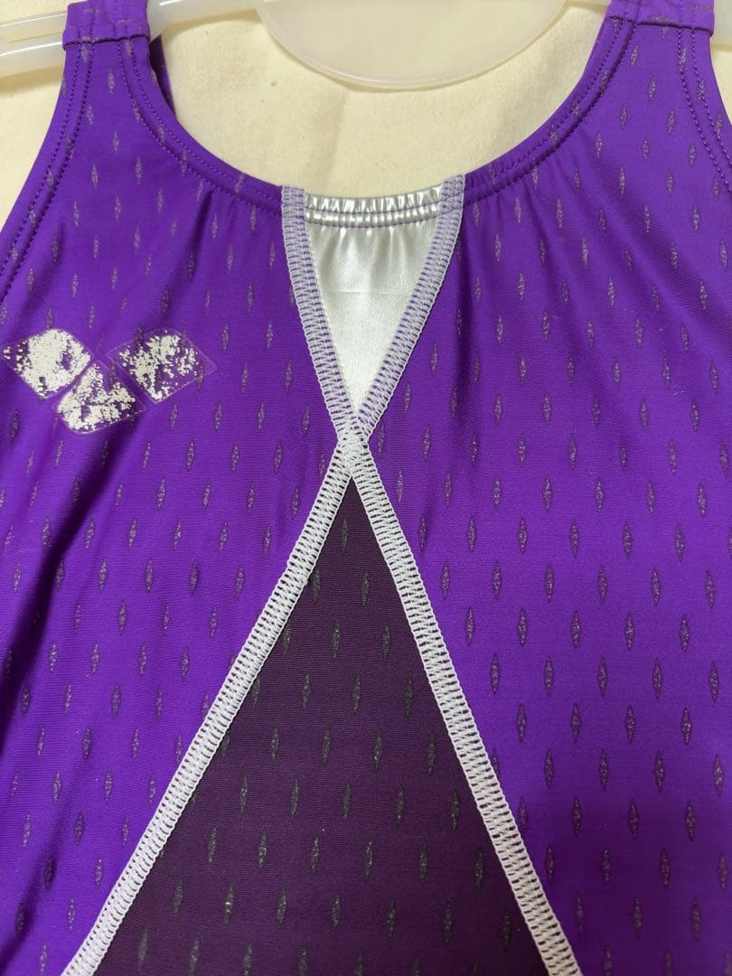 浩*T様 arena紫色 ハイネック スポーツ用水着