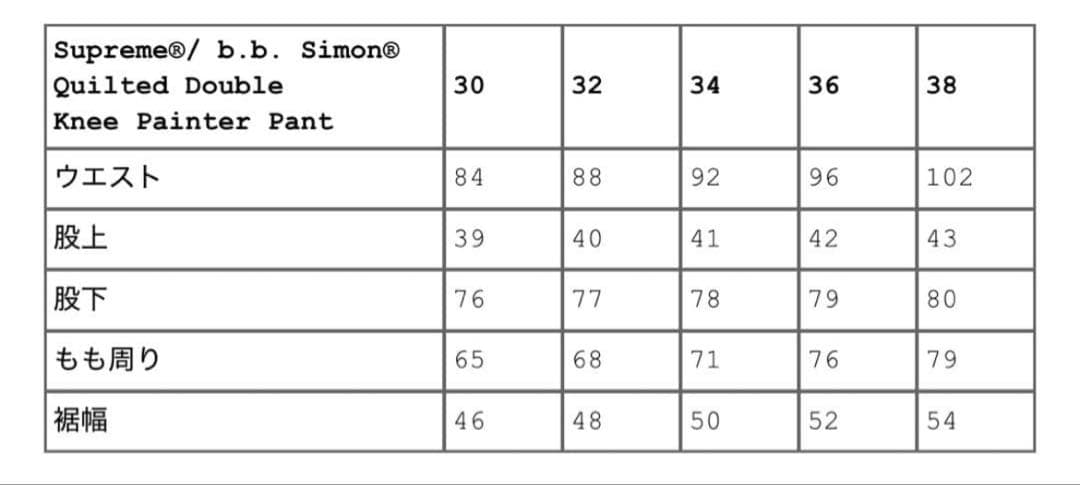 サイズ30 Supreme x b.b. Simon