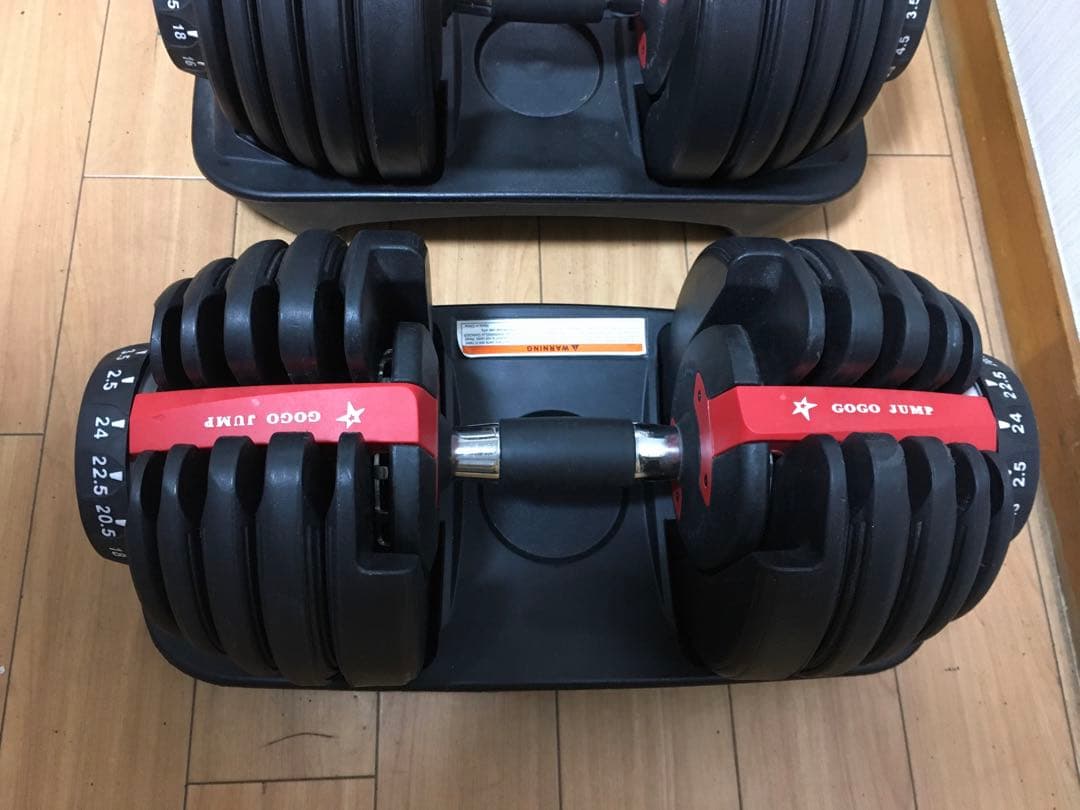 ② gogojump可変式ダンベル 24Kg x 2/2個