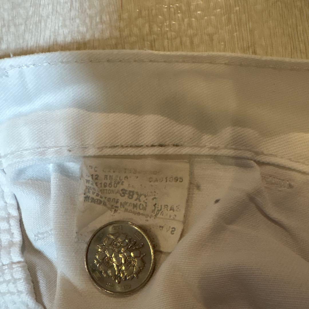 Dickies ホワイト ペインターパンツ　ペイント加工