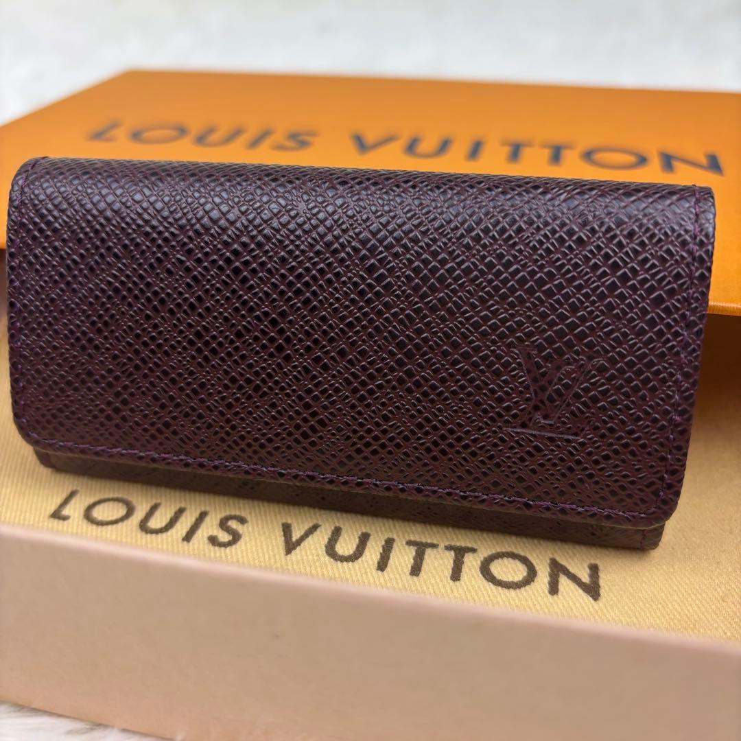 未使用級！ ルイヴィトン タイガ ミュルティクレ4 M30526 キーケース