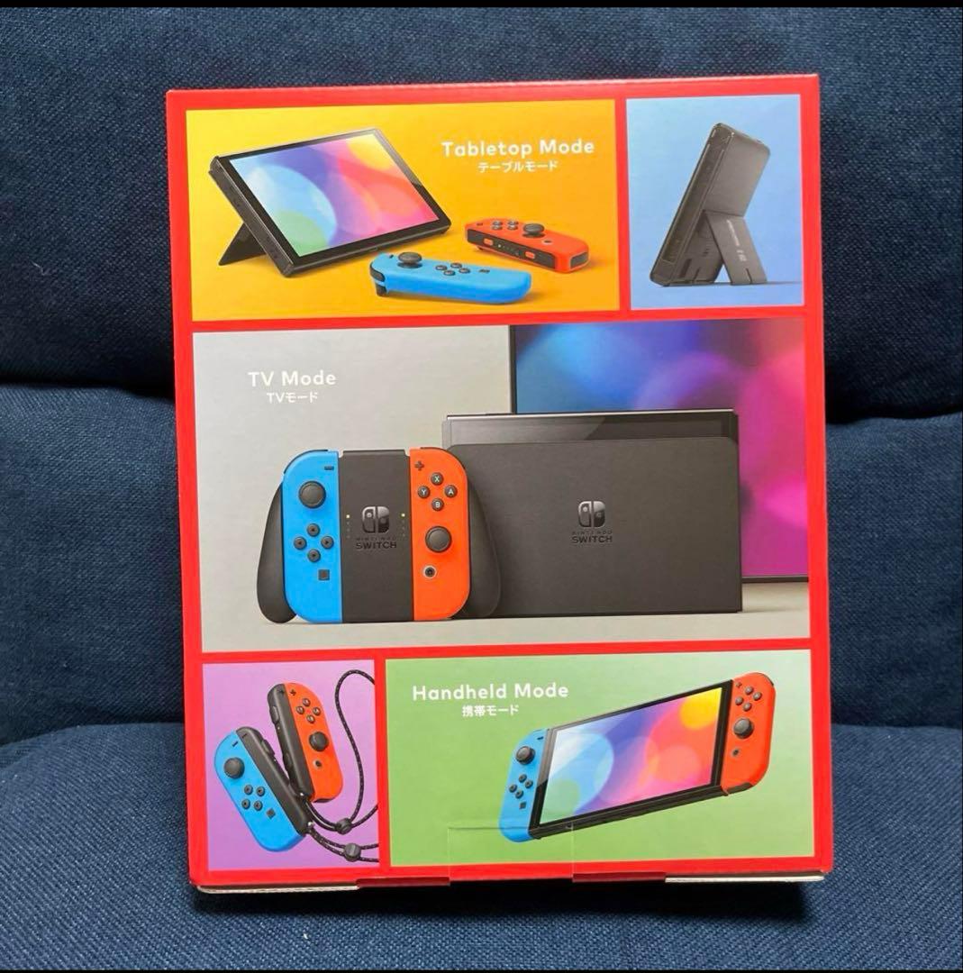 Nintendo Switch(有機ELモデル)ネオンブルー(R) ネオンレッド