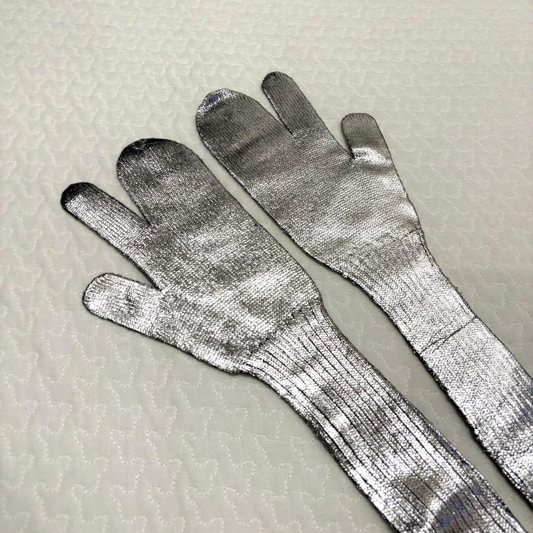 ☆新品☆MM6 マルジェラ 18AW アームカバー メタリックシルバー