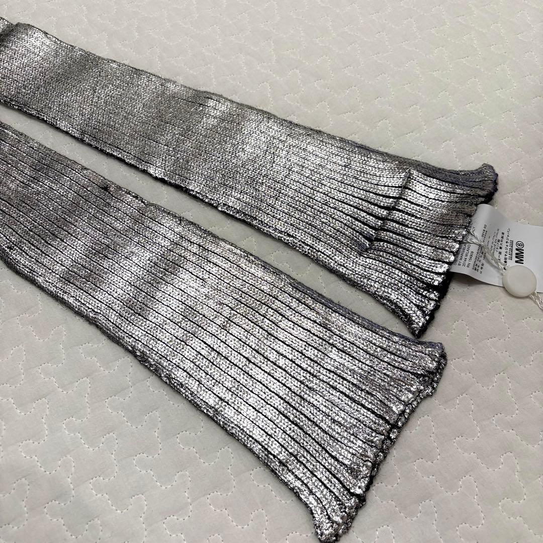 ☆新品☆MM6 マルジェラ 18AW アームカバー メタリックシルバー