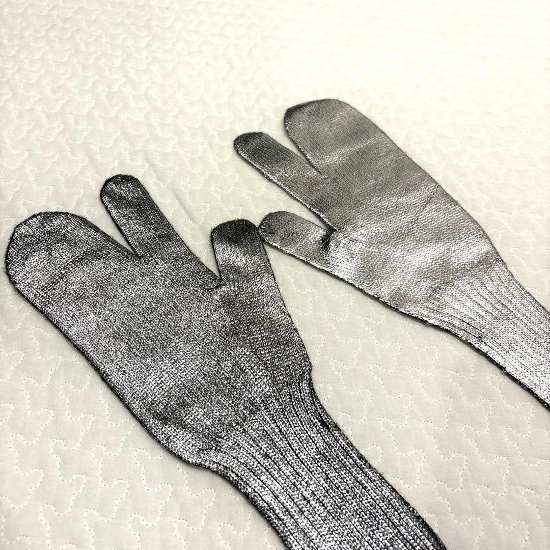 ☆新品☆MM6 マルジェラ 18AW アームカバー メタリックシルバー