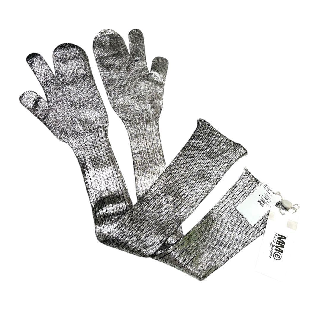 ☆新品☆MM6 マルジェラ 18AW アームカバー メタリックシルバー