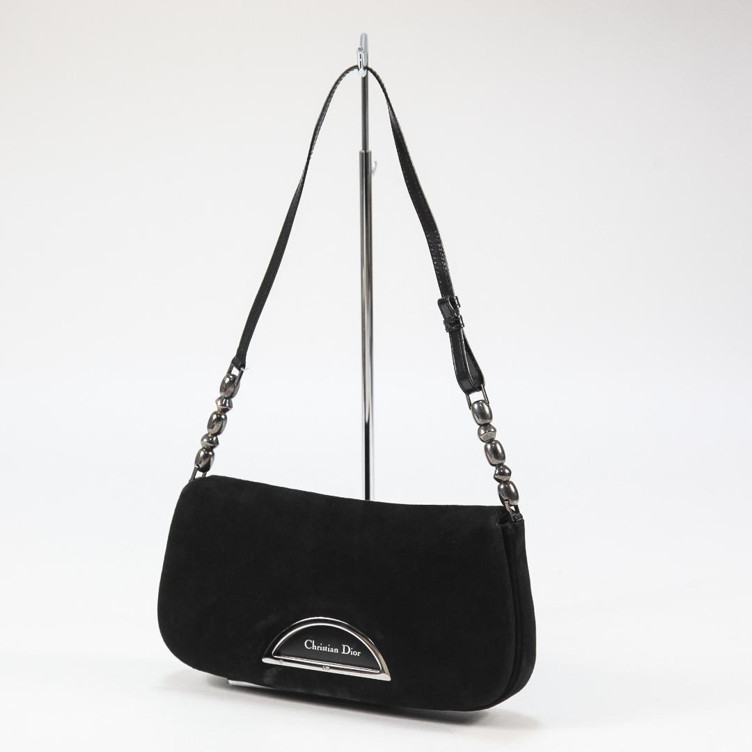希少 Christian Dior マリスパール スエード ワンショルダーバッグ