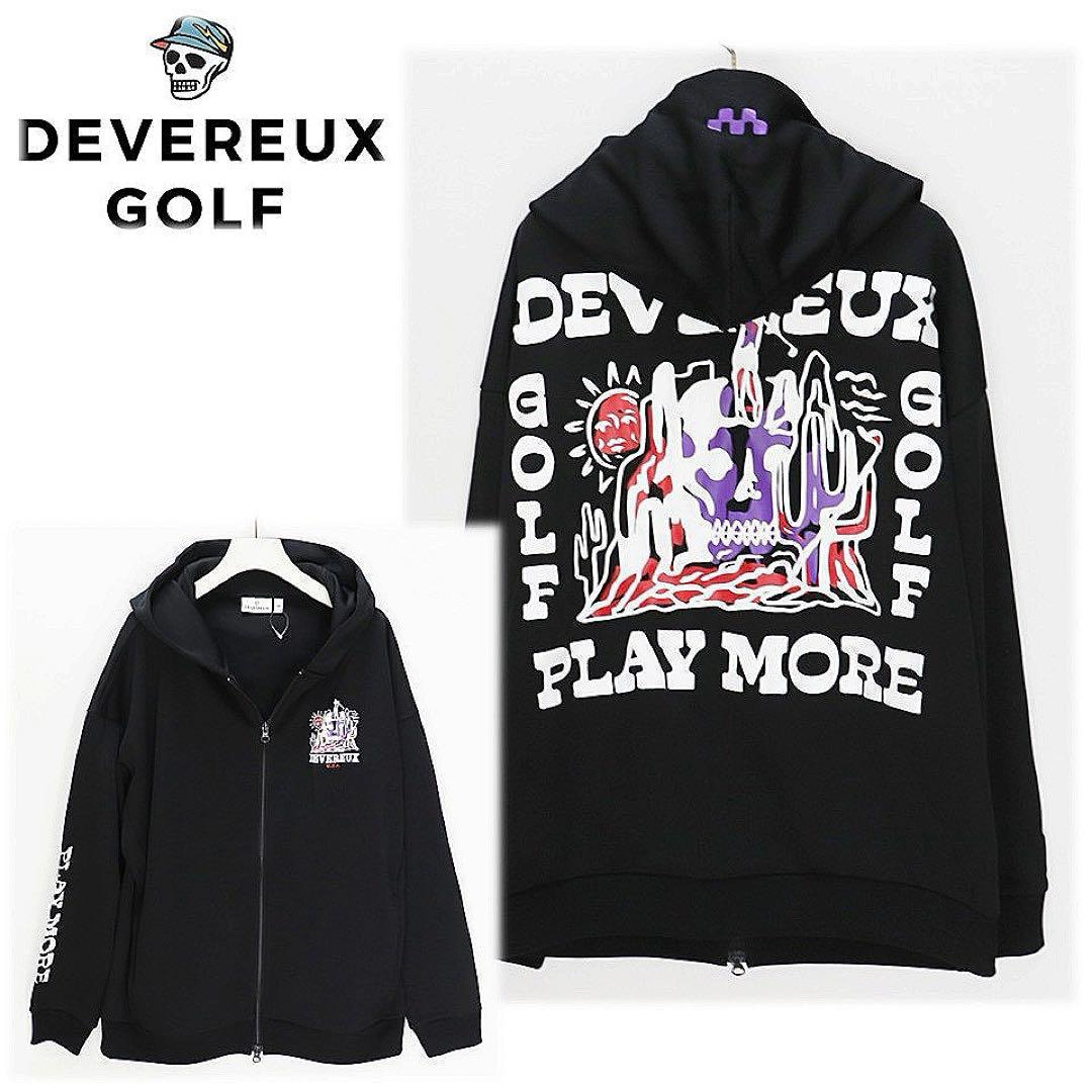 《デヴァローゴルフ》未使用 ジップアップパーカー スウェット ゆったりM