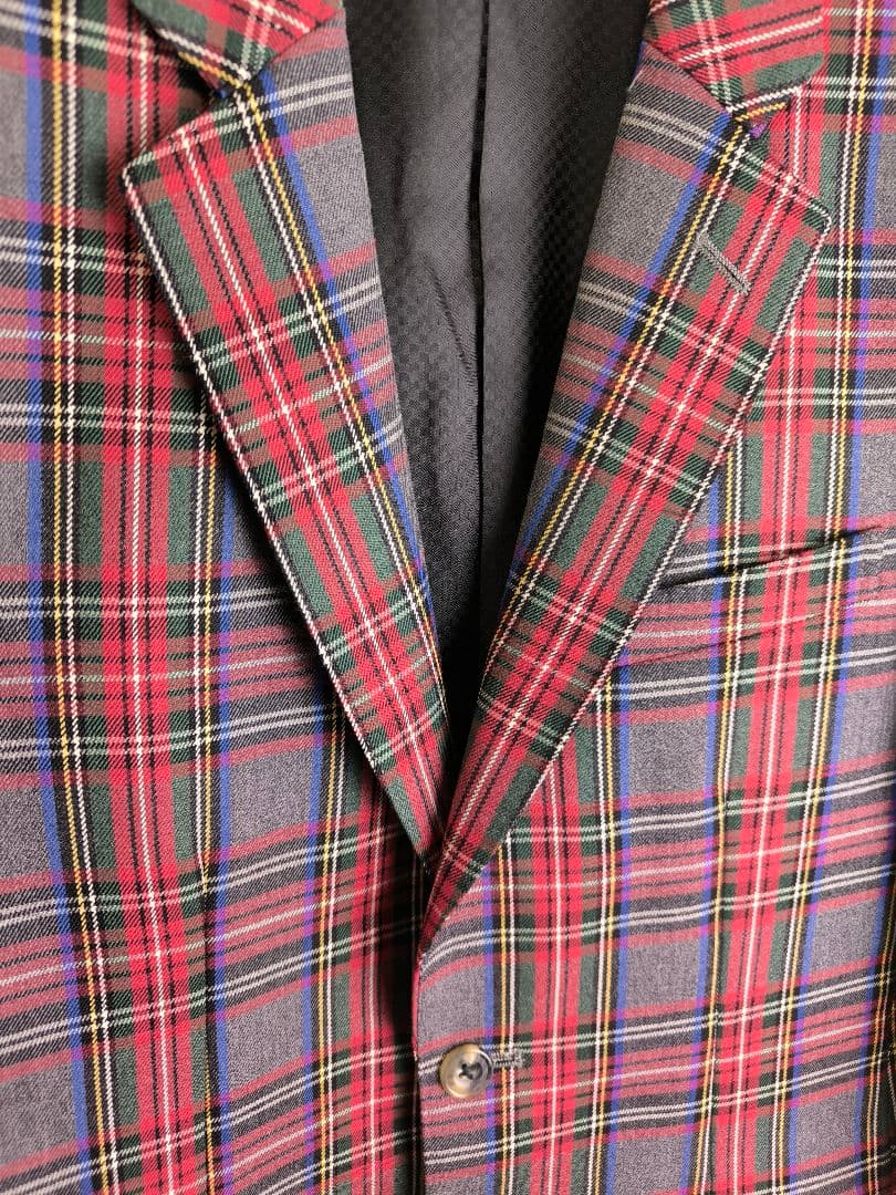 Lam bretta ランブレッタ タータンチェック テーラードジャケット M