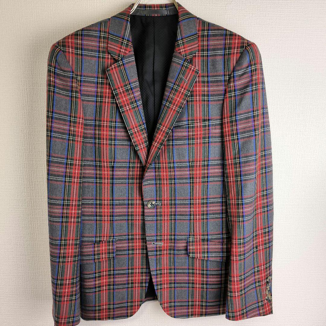Lam bretta ランブレッタ タータンチェック テーラードジャケット M