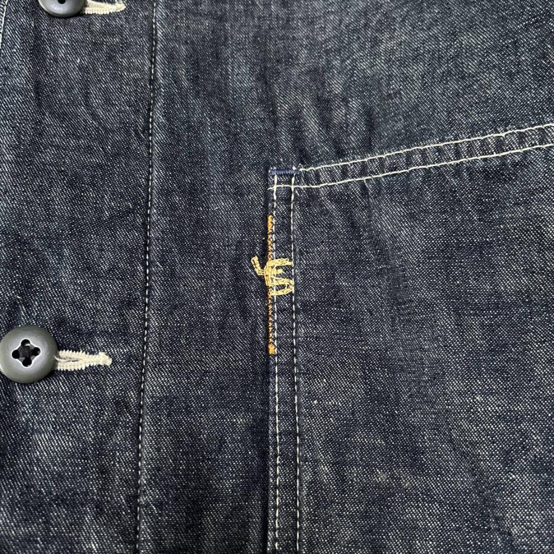 45R 908 中綿 カバーオール デニム ジャケット インディゴ 4 XL