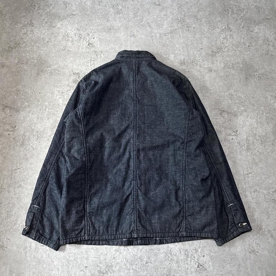 45R 908 中綿 カバーオール デニム ジャケット インディゴ 4 XL
