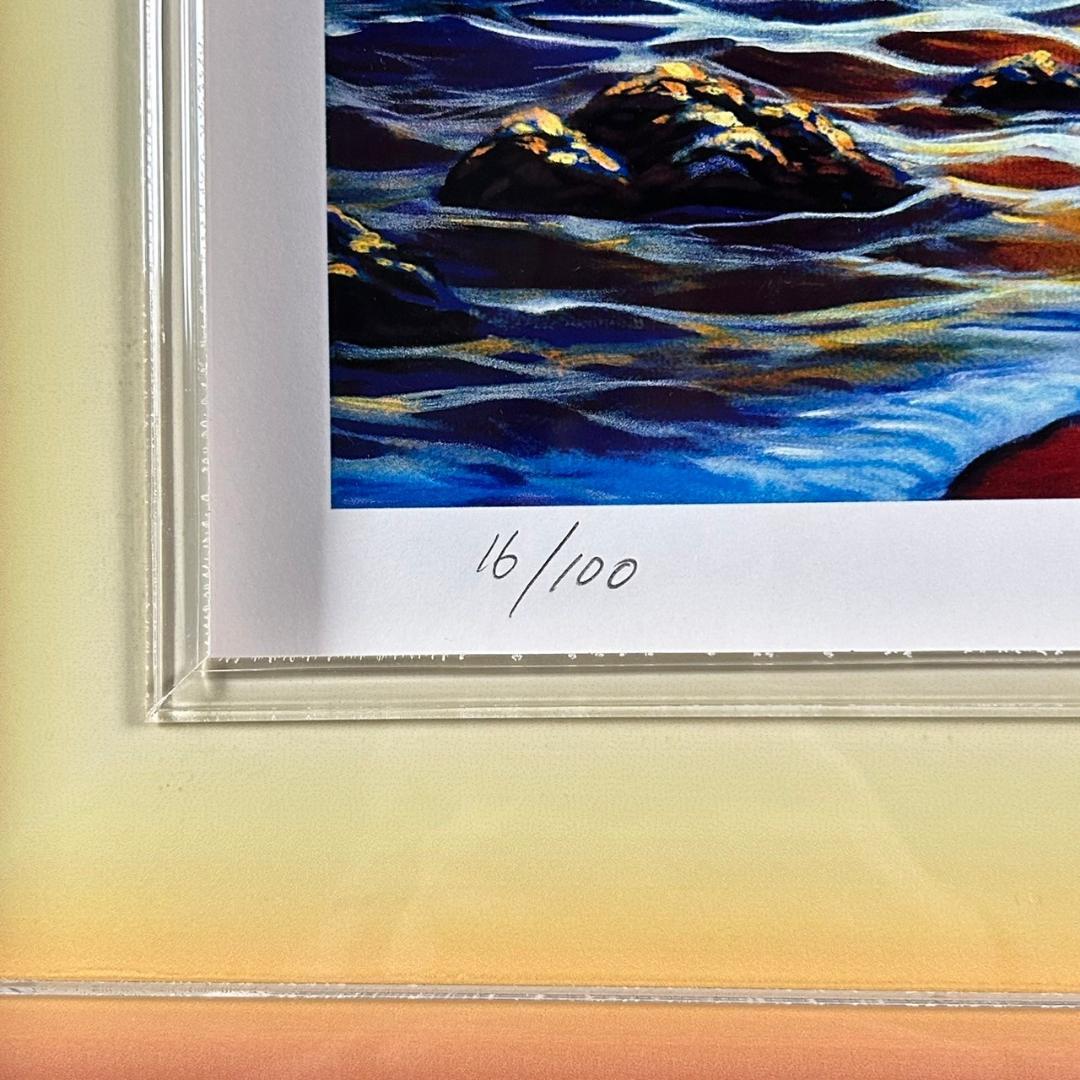 美品 キモ KIMO「ファイヤーダンス」大判シルクスクリーン サイン入 証明書有