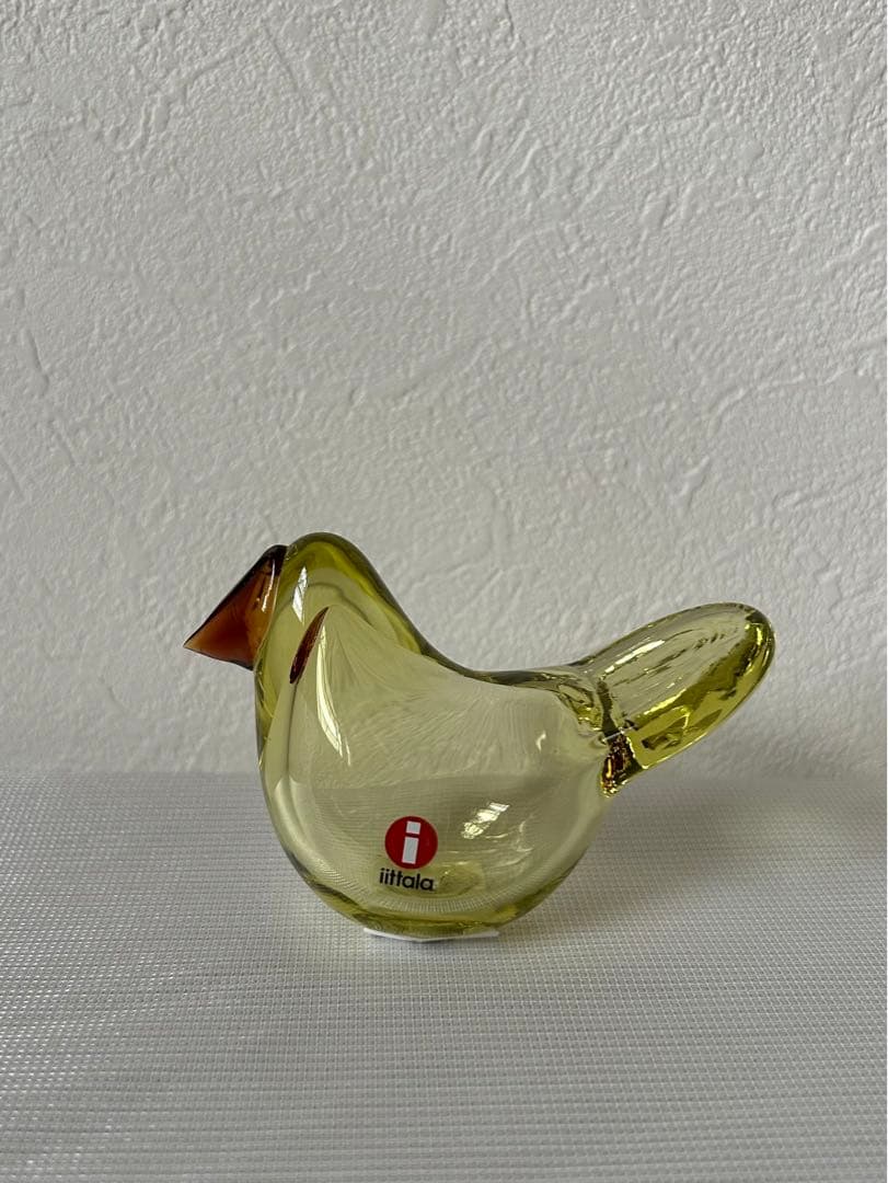 オイバ・トイッカ ガラスの鳥 シエッポ Sieppo レモン　コッパー