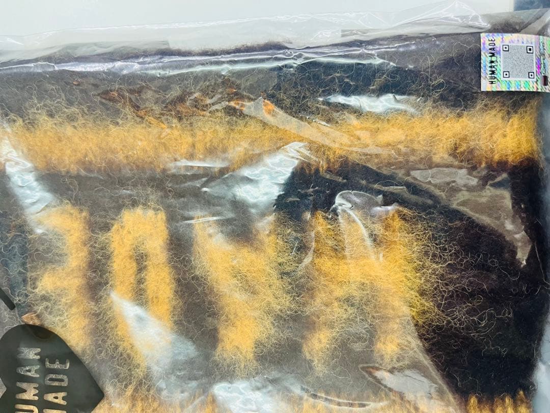 HUMAN MADE SHAGGY KNIT LOGO BAND ヘアバンド