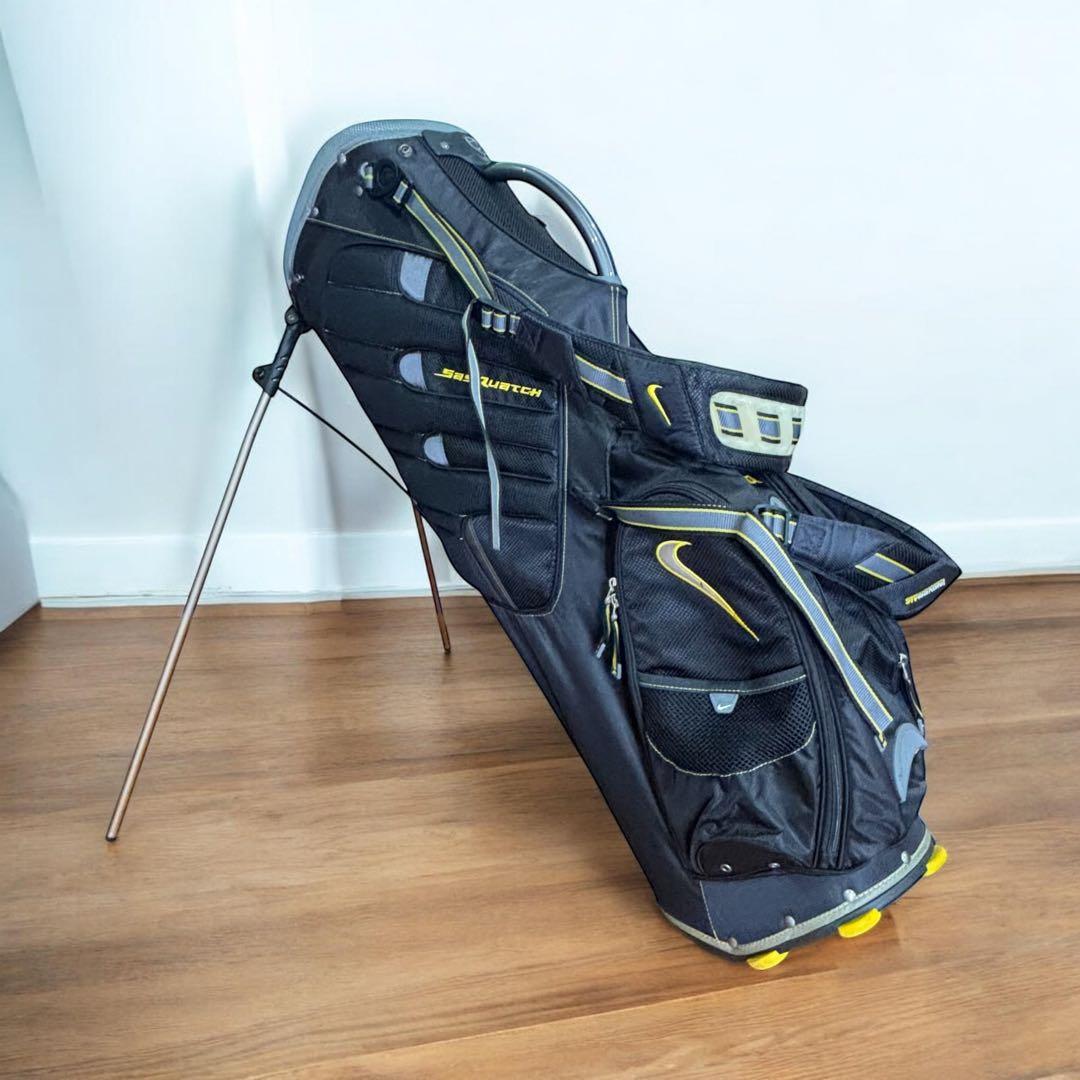 【廃盤希少】NIKE サスクワッチ スタンドキャディバッグ 14分割 軽量 黒