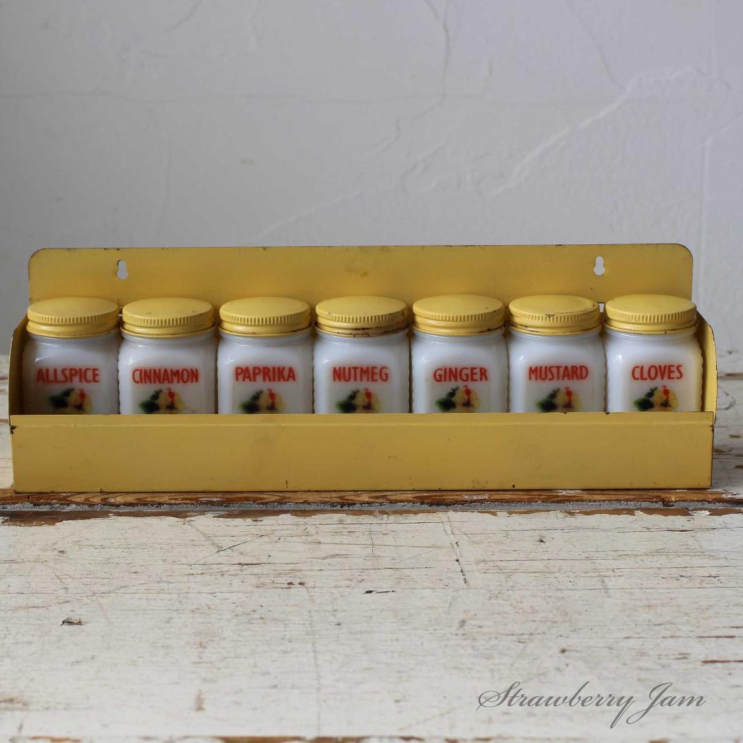 IKI-509 送料込！アメリカアンティーク スパイスボトルセット 雑貨 収納