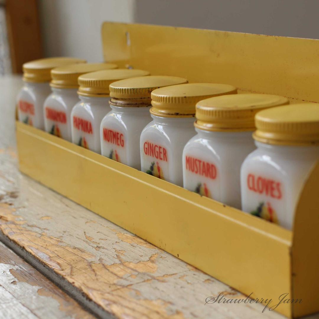 IKI-509 送料込！アメリカアンティーク スパイスボトルセット 雑貨 収納