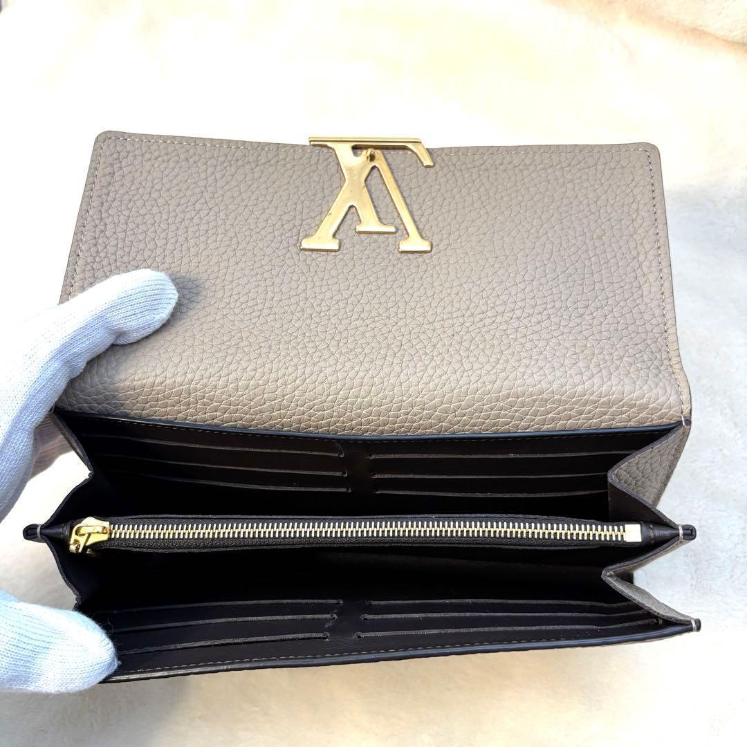 美品　ルイヴィトン ポルトフォイユ カプシーヌ ガレ トリヨン 長財布