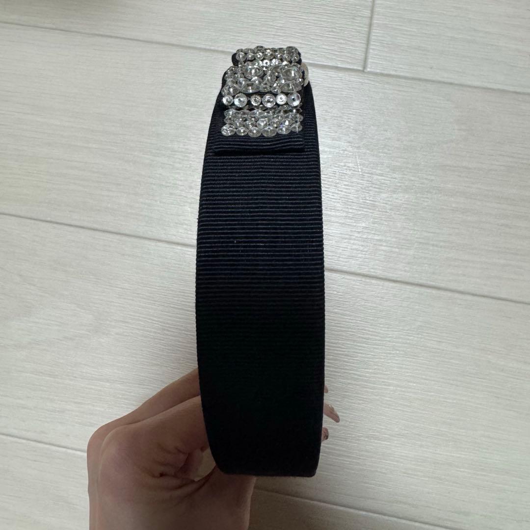 【値下げ】フェラガモ　カチューシャ　ビジュー