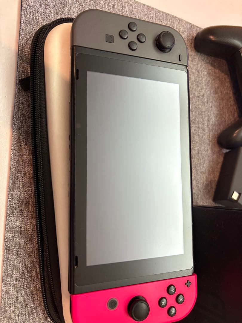 Nintendo Switch 本体 グレー/赤 プロコントローラー付き