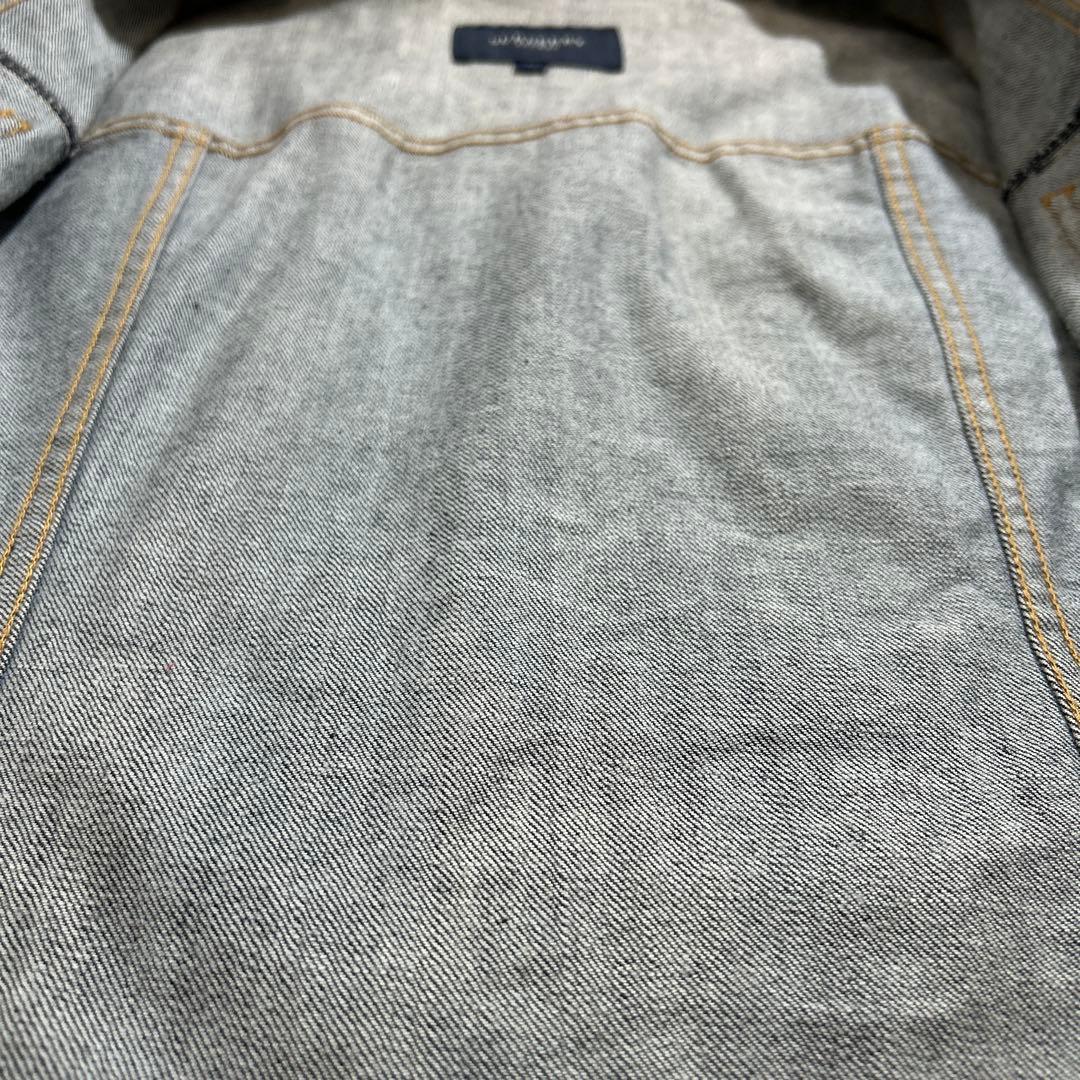 【美品】バーバリー デニムジャケット ノバチェック ダークブルー サイズ15