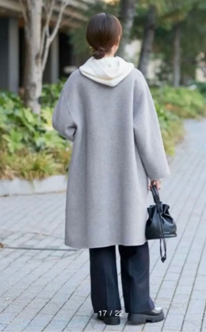 IENA イエナ 新品タグ付き モッサーダブルフェイスVネックコート 36