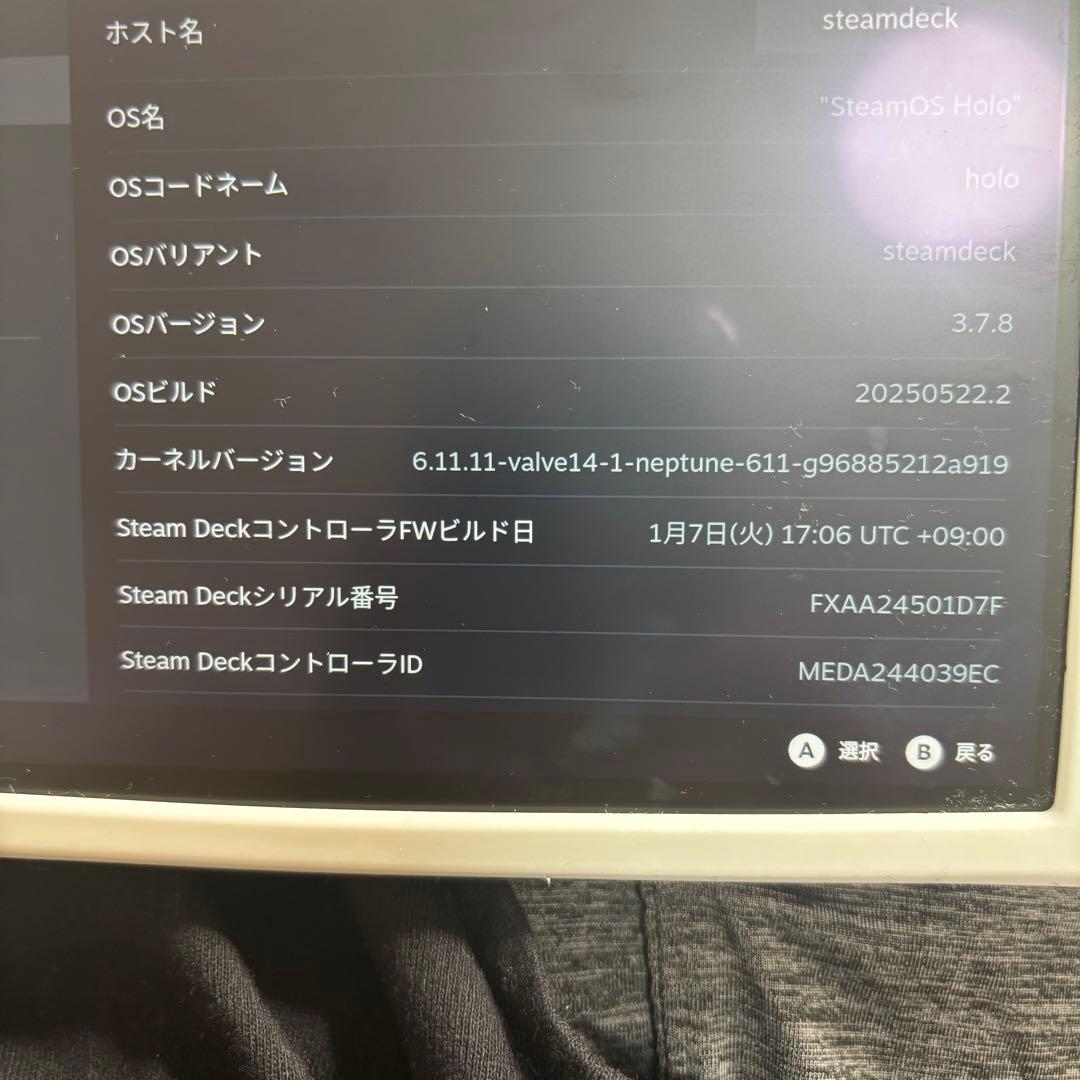 Steam Deck LCD (64GB→256GB）換装+SDカード512GB