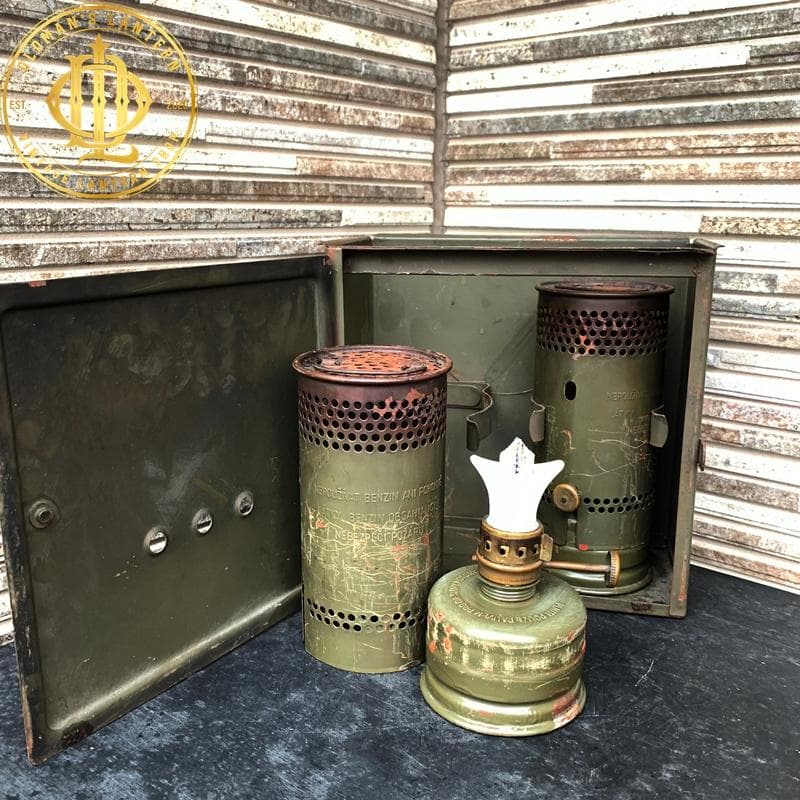 旧チェコ 軍 軍用燃料ストーブ（フィールドストーブ）専用ケース付属