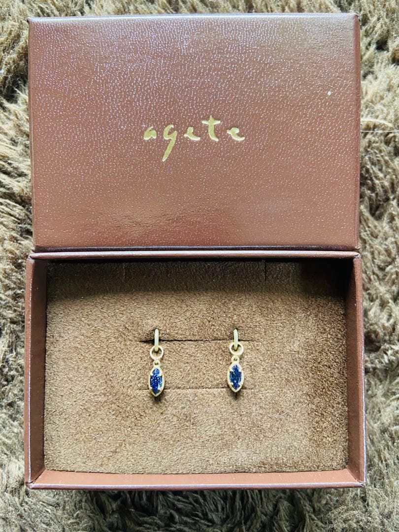 本日限定価格 新品未使用 agete アガット チャーム 紫金石 ラブラドライト