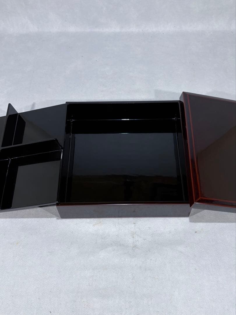 ①輪島塗　光栄堂作　松華堂　五客　美品　共箱　茶道　懐石　送料込