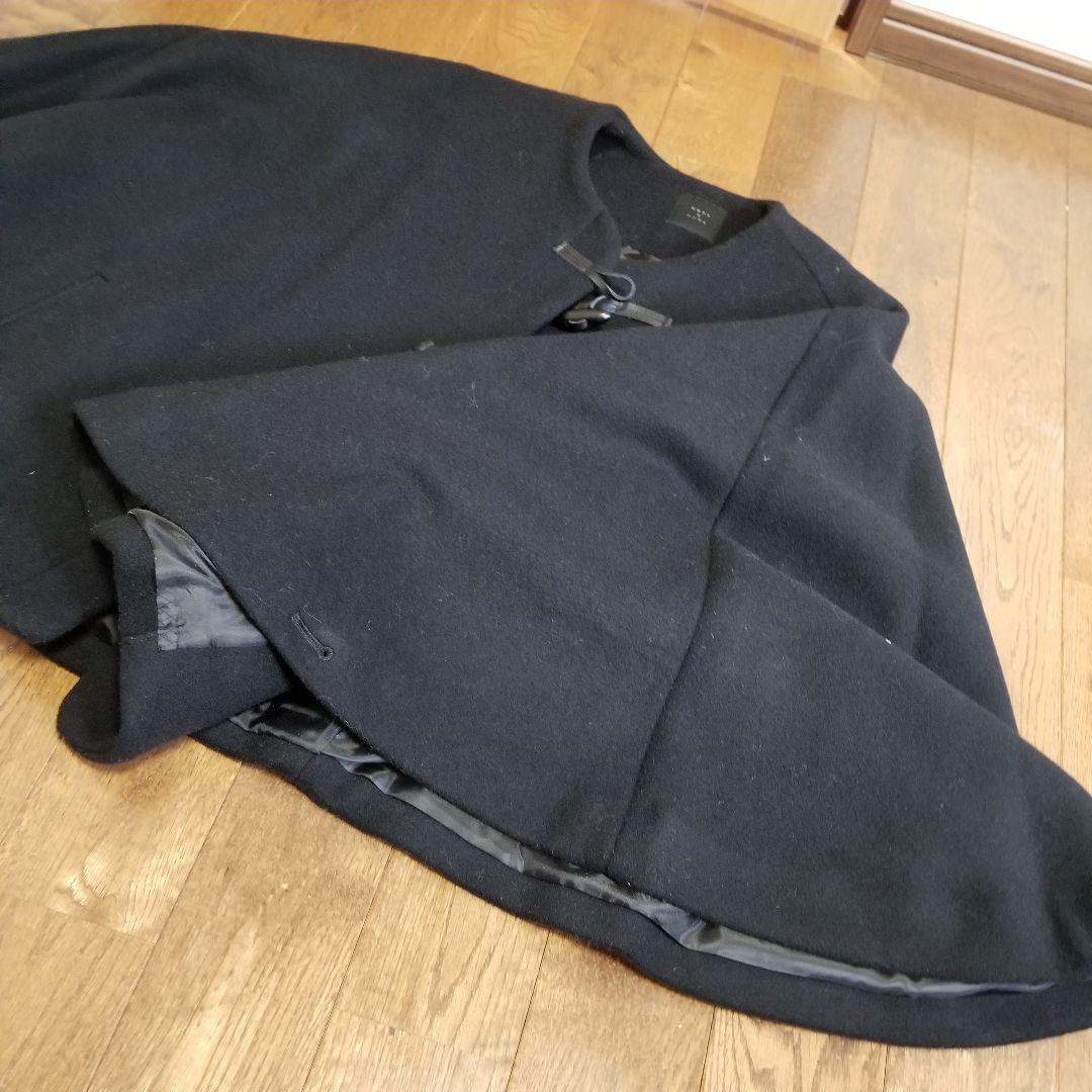 オオカミとフクロウ　ブラック ケープコート