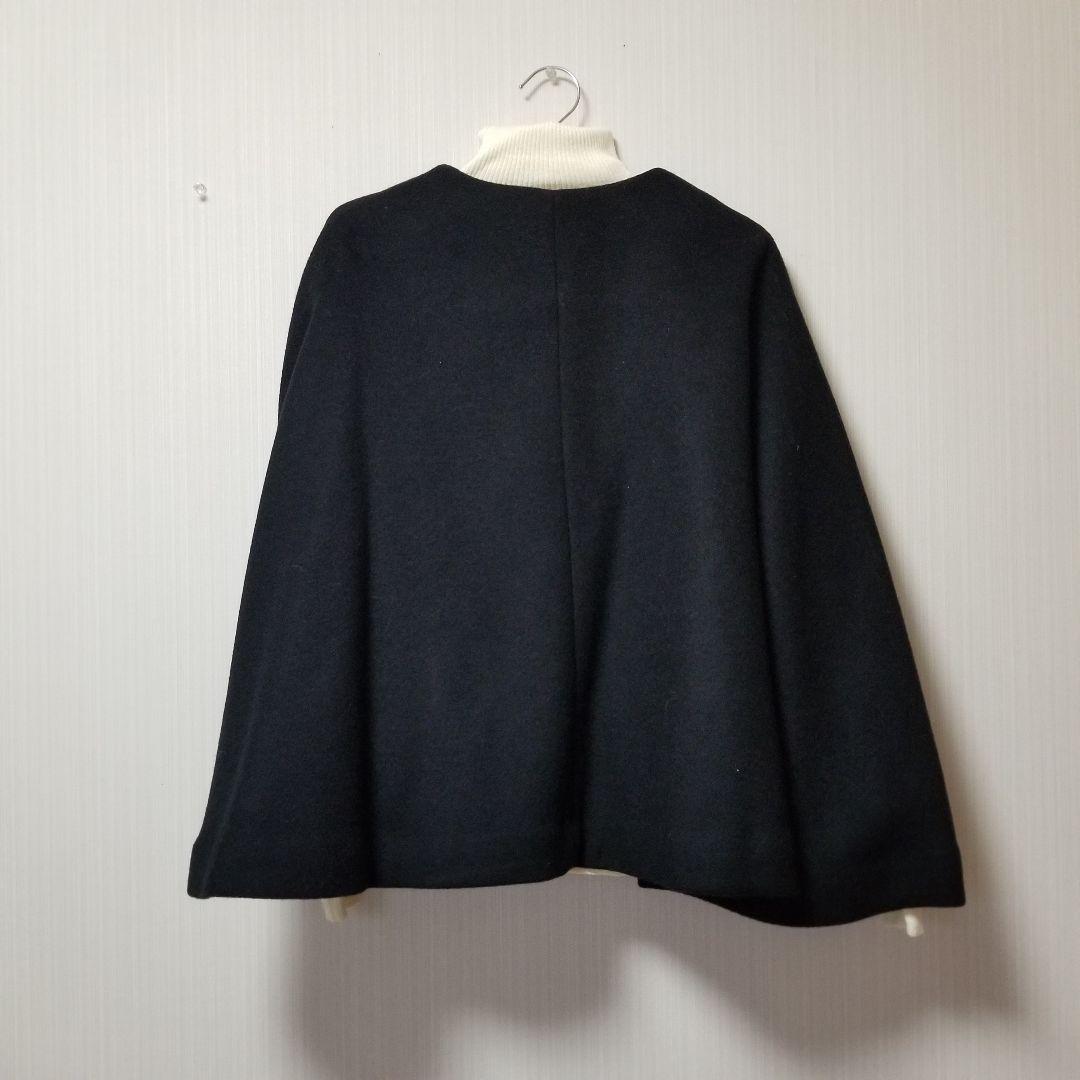 オオカミとフクロウ　ブラック ケープコート