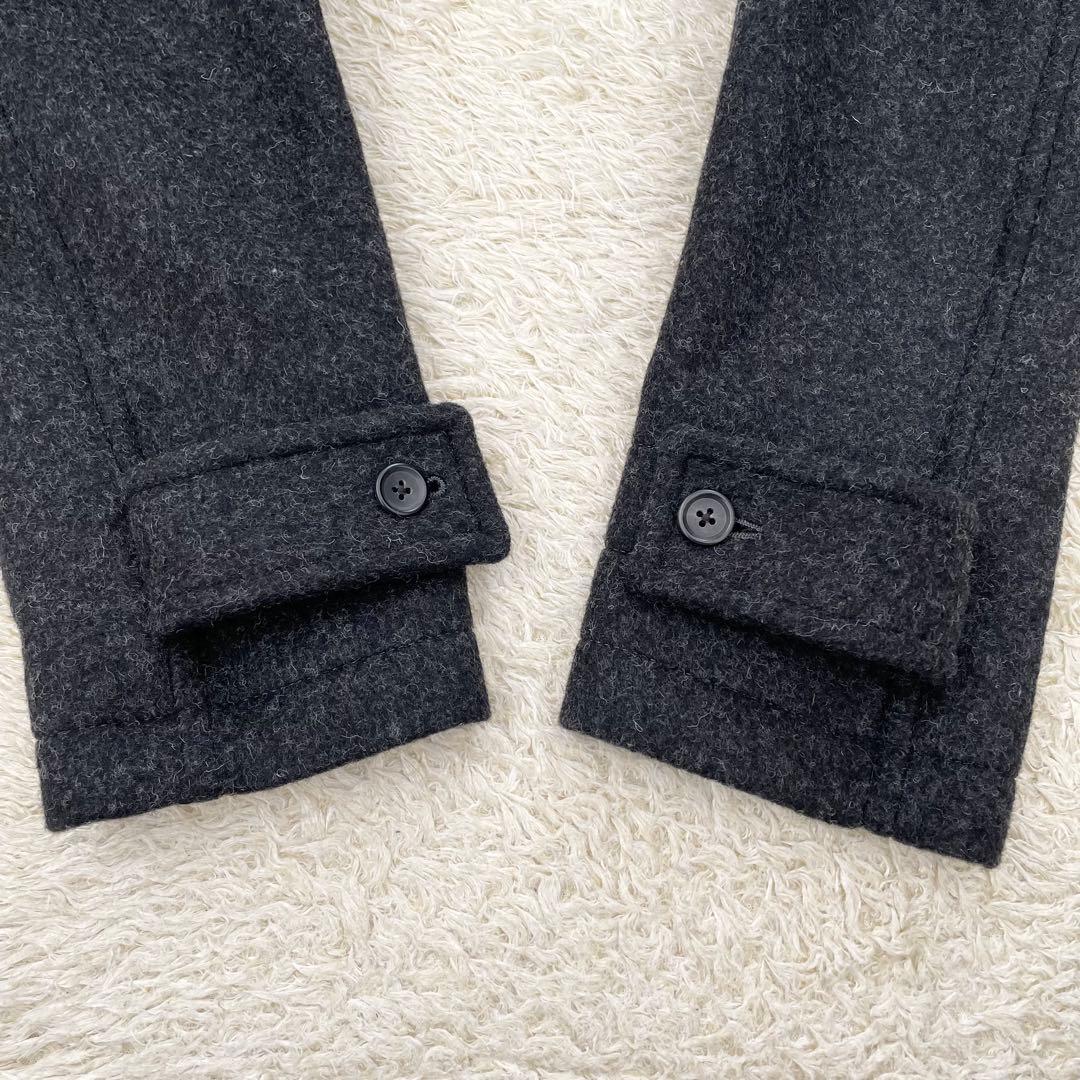 【すわん】J.PRESS ダッフルコート チェック ダークグレー L