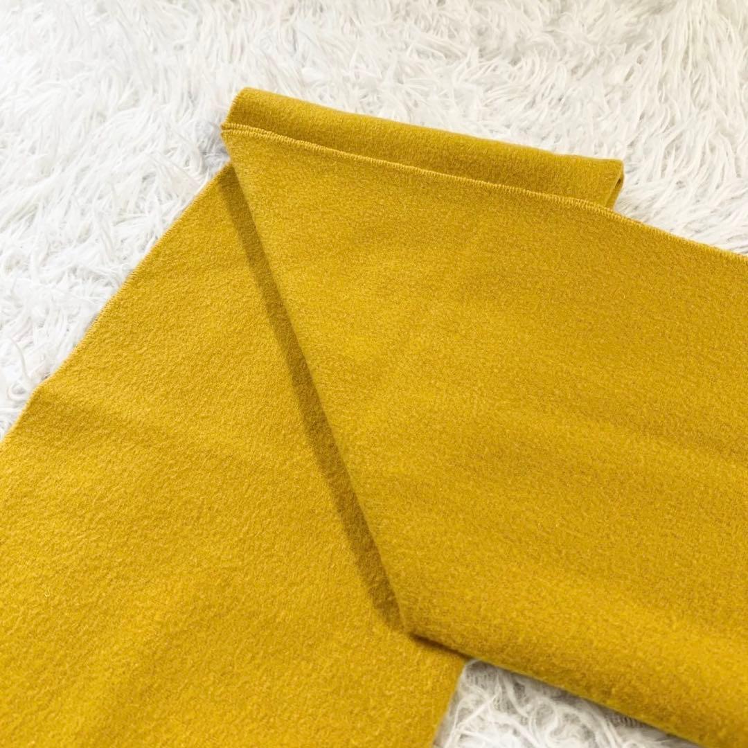 正規品　HERMES　エルメス　カシミヤ100%　ロゴ刺繍　マフラー　フリンジ