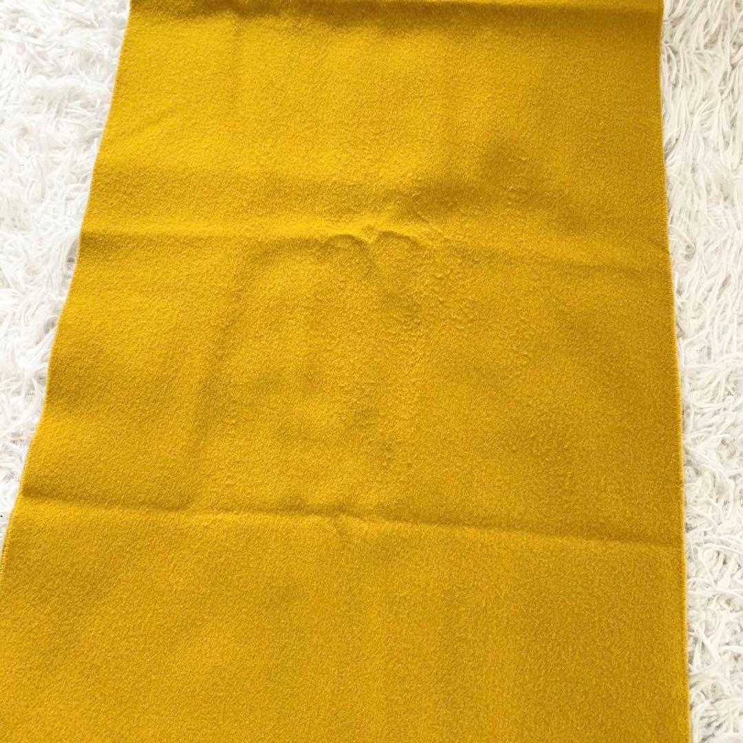 正規品　HERMES　エルメス　カシミヤ100%　ロゴ刺繍　マフラー　フリンジ