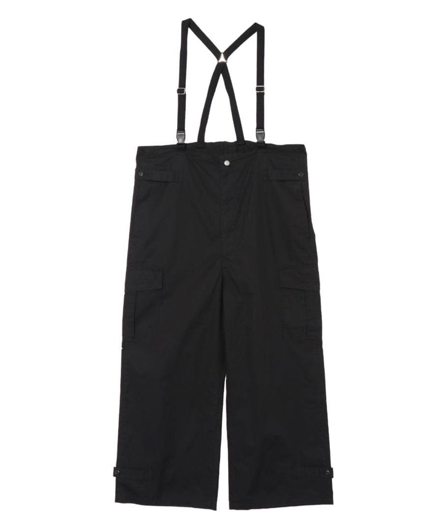 お値下げ★ungridアングリッド★ミリタリーらルーズサロペット★F ブラック