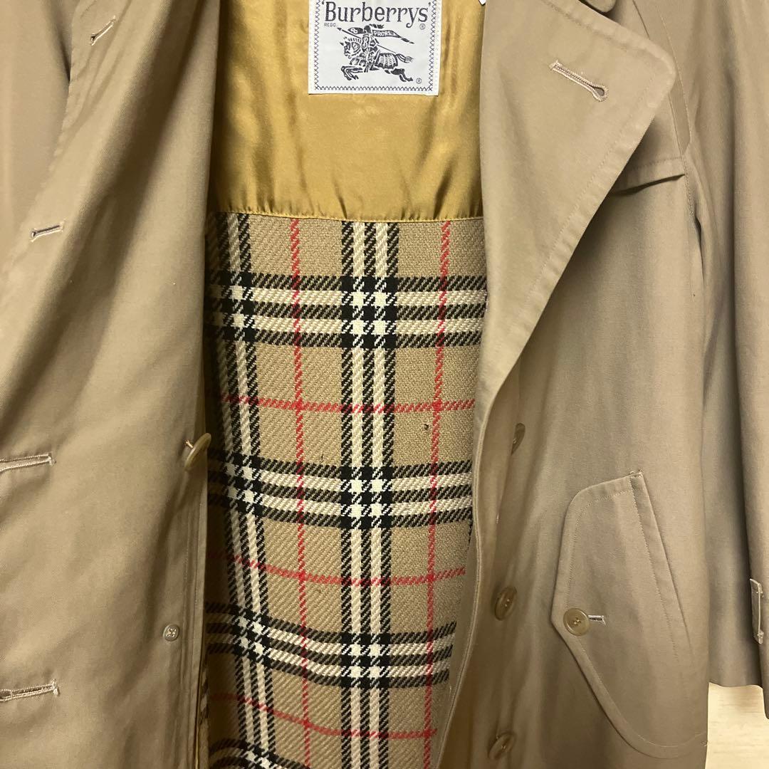 【クリーニング済】Burberrys ベージュ ダブルブレスト トレンチコート
