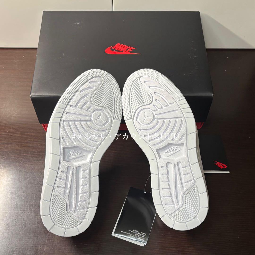 【新品23.5cm】NIKE｜エアジョーダン１｜ホワイト/ボルドー 厚底