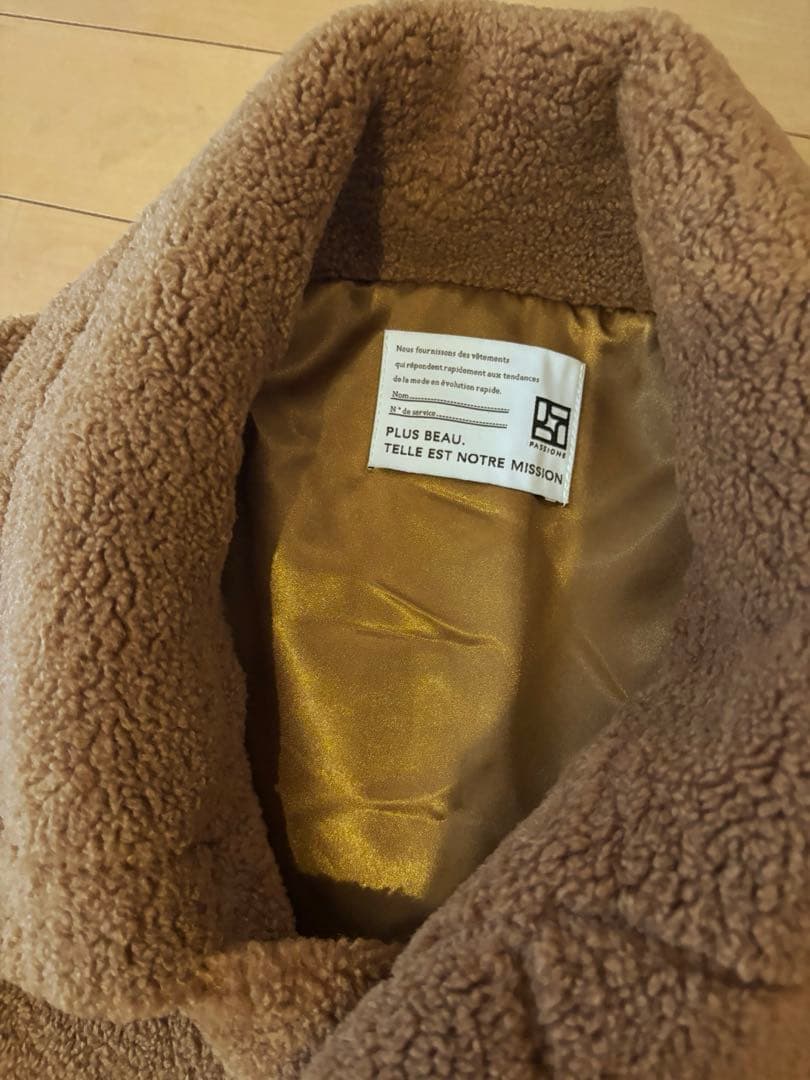 PASSIONEパシオーネ☆ボアショートポンチョコート