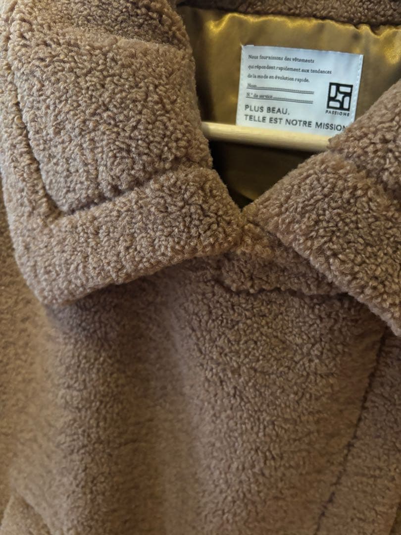 PASSIONEパシオーネ☆ボアショートポンチョコート