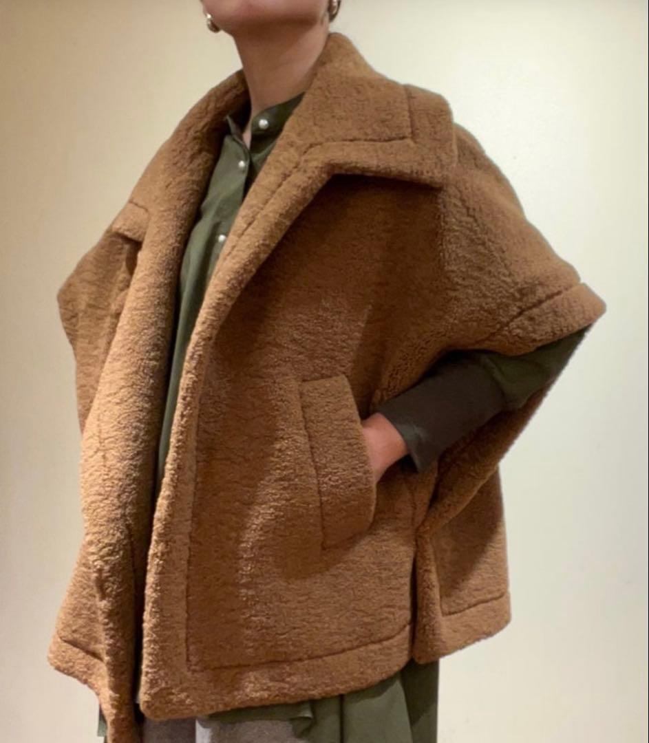 PASSIONEパシオーネ☆ボアショートポンチョコート