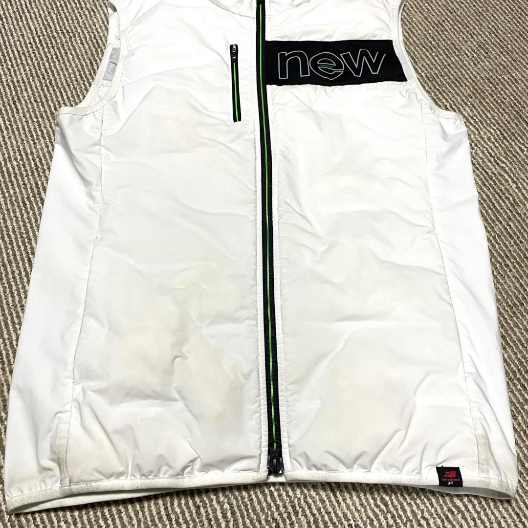 【フォロー割】 良品 ニューバランスゴルフ ダウンベスト サイズ4 ホワイト系