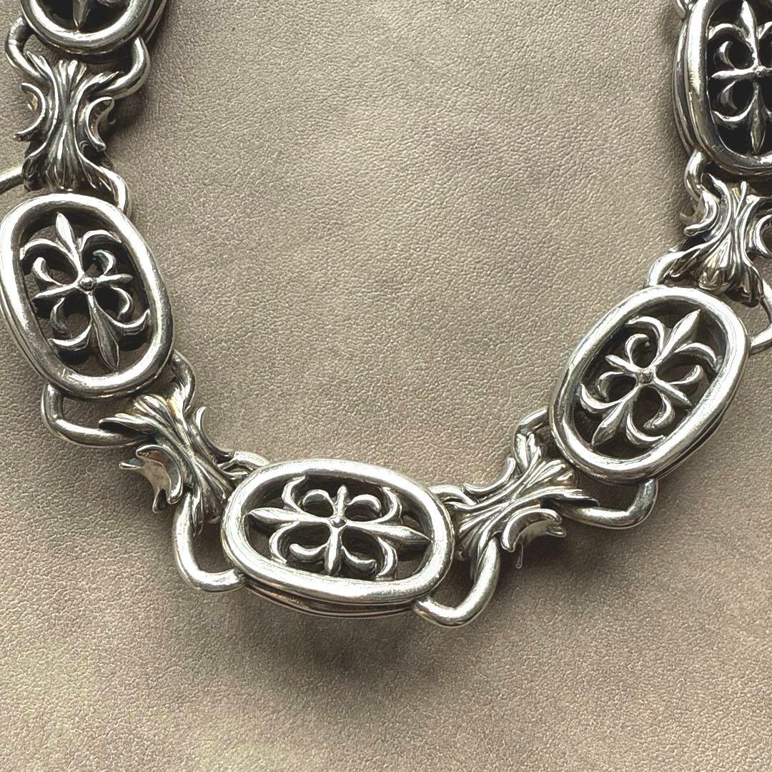 A&G エーアンドジー シルバー ウォレットチェーン クロスモチーフ