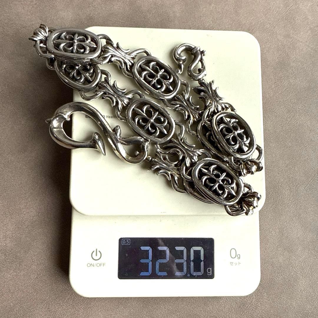 A&G エーアンドジー シルバー ウォレットチェーン クロスモチーフ