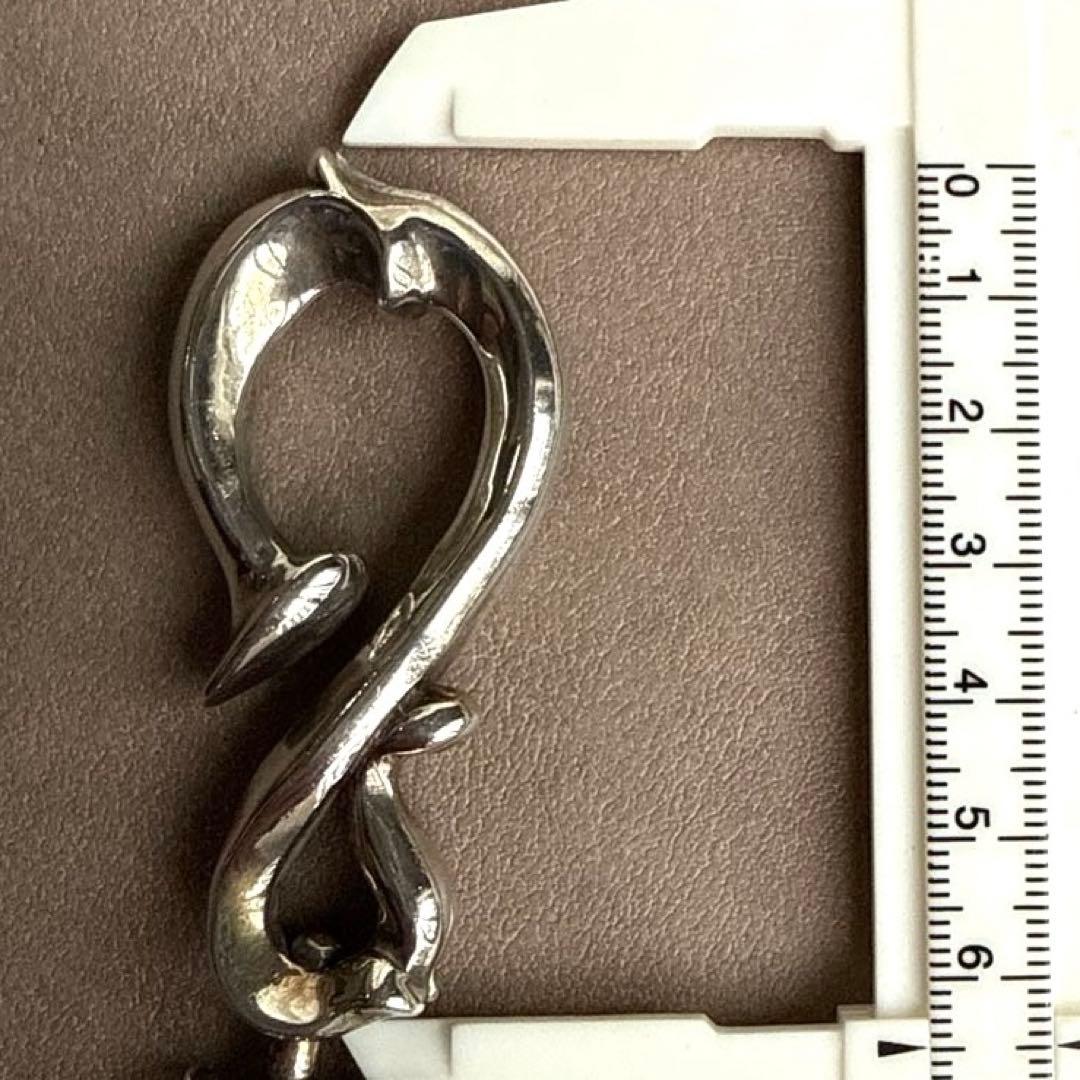 A&G エーアンドジー シルバー ウォレットチェーン クロスモチーフ