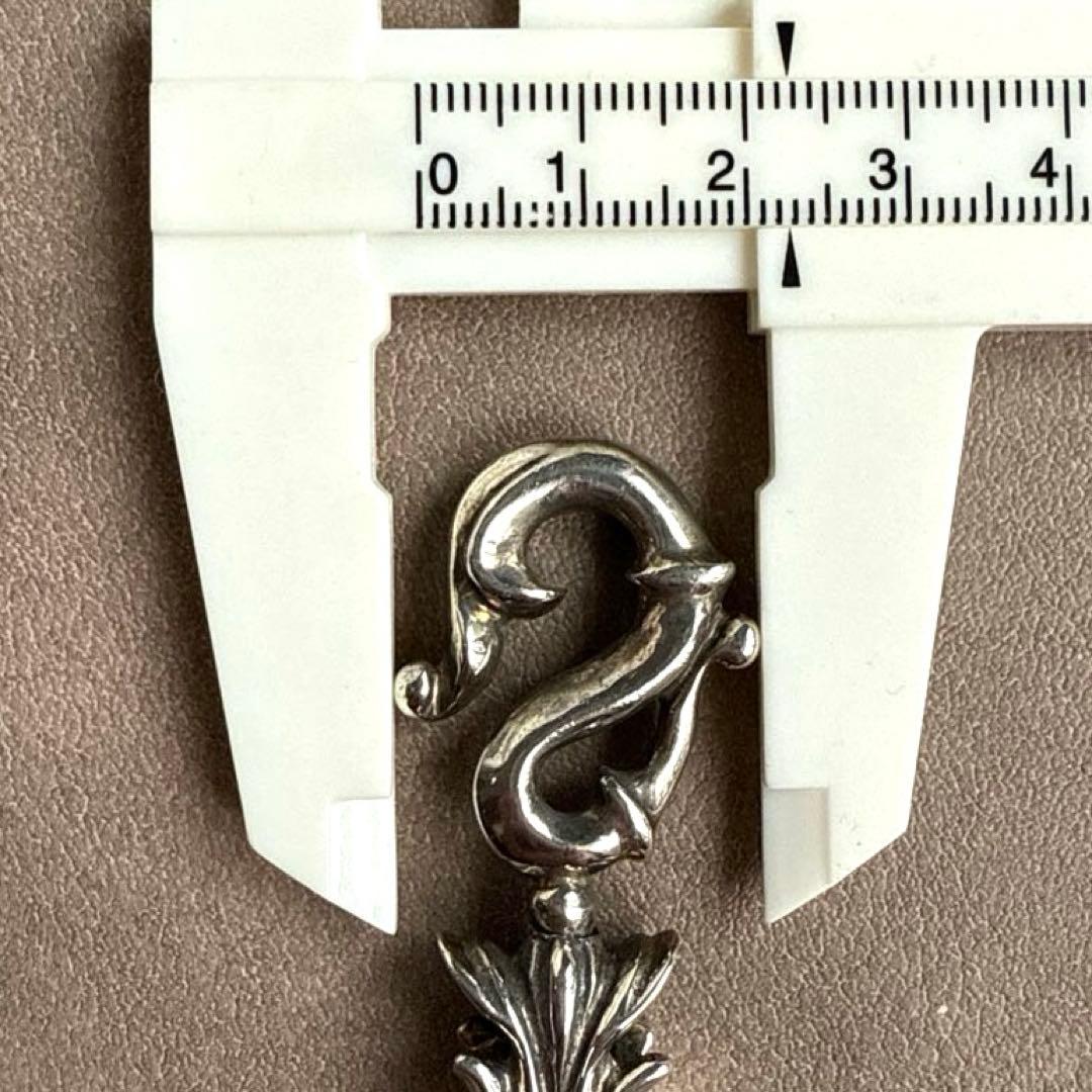 A&G エーアンドジー シルバー ウォレットチェーン クロスモチーフ